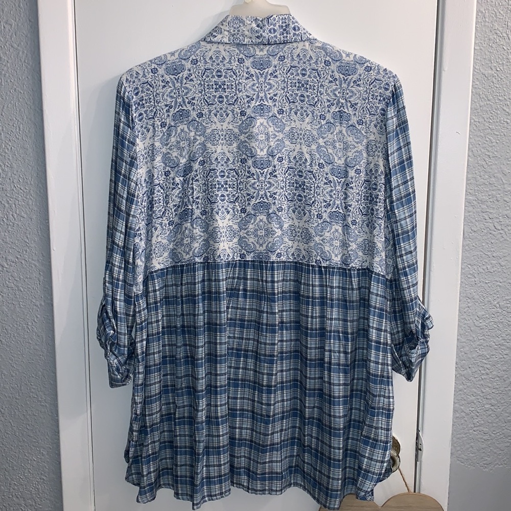 Style & Co Tunic Button Down - Picture 4 of 8